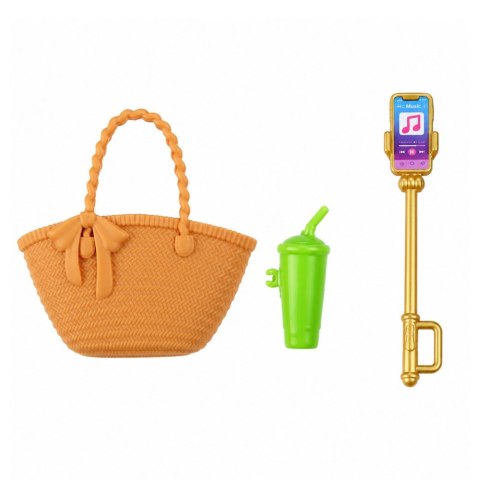 LEAN Toys Lalka Anlily Fashion w Niebieskiej Sukience W Kwiaty Torba Akcesoria Zestaw
