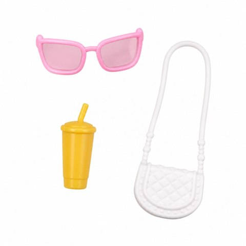 LEAN Toys Lalka Anlily Fashion w Spódnicy I Kapeluszu Torba Kubek Akcesoria Zestaw