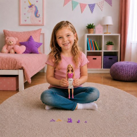 LEAN Toys Lalka Anlily Projektantka Ubrań Krawcowa Maszyna Do Szycia Akcesoria Zestaw