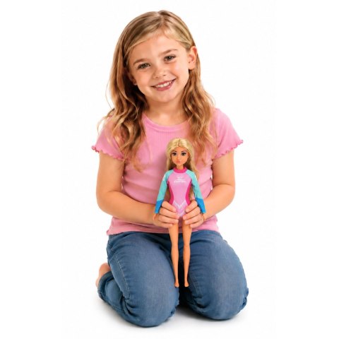 LEAN Toys Lalka Anlily Surferka W Kombinezonie Z Deską Surfingową Akcesoria Zestaw