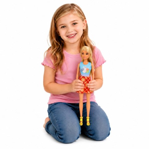 LEAN Toys Lalka Anlily z Białym Królikiem I Marchewkami Podstawka Na Marchewki Zestaw