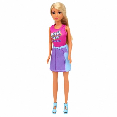 LEAN Toys Lalka Anlily z Białym Pieskiem w Kołnierzu Legowisko Akcesoria Zestaw
