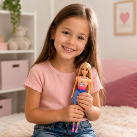 LEAN Toys Lalka Anlily z Dużym Psem i Szczeniakami Akcesoria Do Opieki Zestaw