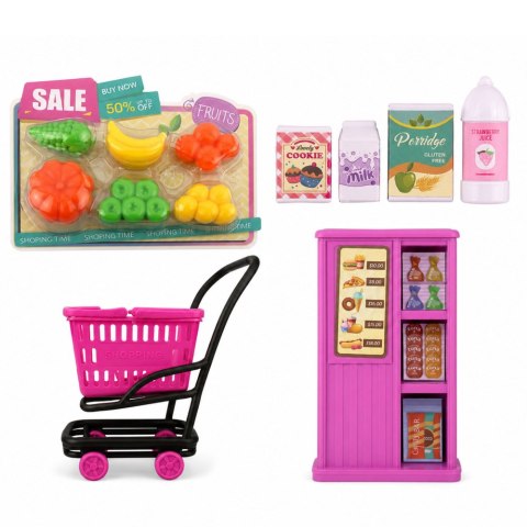 LEAN Toys Lalki Anlily Rodzina w Supermarkecie Sklep Lalka W Ciąży Akcesoria Zestaw