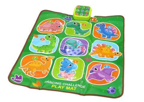 LEAN Toys Mata Interaktywna Taneczne Wyzwanie Dinozaury 5 Trybów Zabawy
