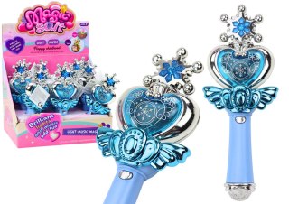 LEAN Toys Różdżka Księżniczki Kolorowe Światła Dźwięki Niebieska
