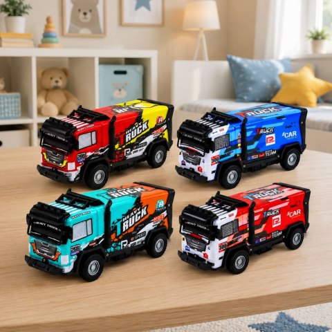 LEAN Toys Samochód Terenowy Ciężarówka Podświetlana Karoseria Napęd Dźwięki