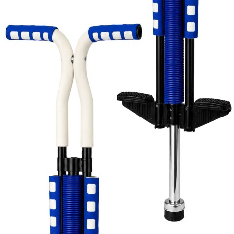 LEAN Toys Skoczek Drążek Pogo Do Skakania Dla Dzieci Jump Stick Do 70kg Niebieski
