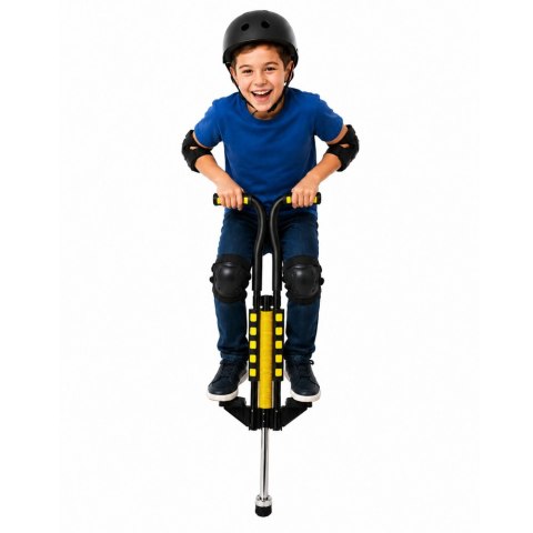 LEAN Toys Skoczek Drążek Pogo Do Skakania Dla Dzieci Jump Stick Do 70kg Żółty