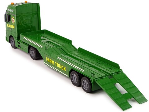 LEAN Toys Zestaw Farma Laweta Ciężarówka Traktor Dźwięk Światła 3 El.