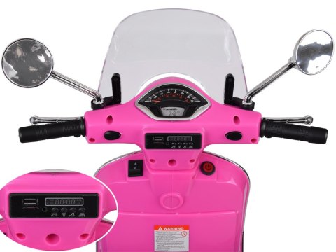 JOKOMISIADA Skuter elektryczny na akumulator VESPA GTS Super dla dziecka PA0333 RO