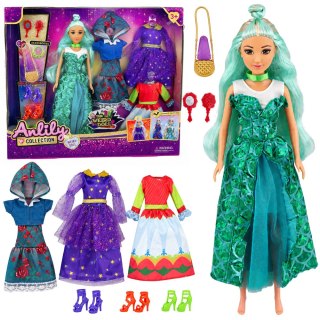 LEAN Toys Lalka Anlily Weird z Przebraniami Fantasy Sukienki Akcesoria Buty Zestaw