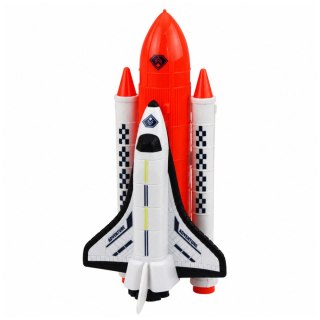 LEAN Toys Zestaw Kosmiczny Rakieta Wahadłowiec Dron Astronauta Satelita Pojazd