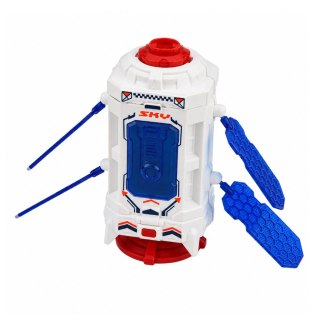 LEAN Toys Zestaw Kosmiczny Statek Satelita Kapsuła Antena Komunikacyjna Astronauta
