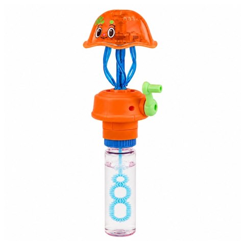 LEAN Toys Bańki Mydlane Z Meduzą Rusza Mackami Korbka Migające Światła LED 40ML