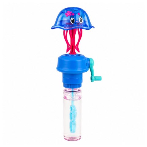 LEAN Toys Bańki Mydlane Z Meduzą Rusza Mackami Korbka Migające Światła LED 40ML