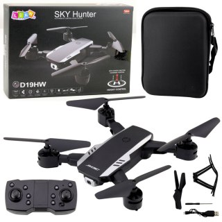 LEAN Toys Dron Sky Hunter D19HW Kamera FVP Wi-Fi Pilot Z Uchwytem Na Telefon Etui