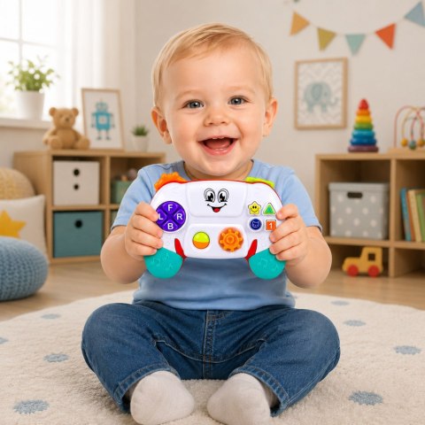 LEAN Toys Interaktywny Pad Edukacyjny Dla Malucha Światła Dźwięki Melodie
