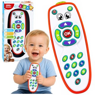 LEAN Toys Interaktywny Pilot Edukacyjny Dla Malucha Światła Regulowany Dźwięk
