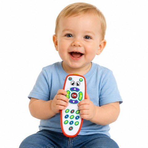 LEAN Toys Interaktywny Pilot Edukacyjny Dla Malucha Światła Regulowany Dźwięk