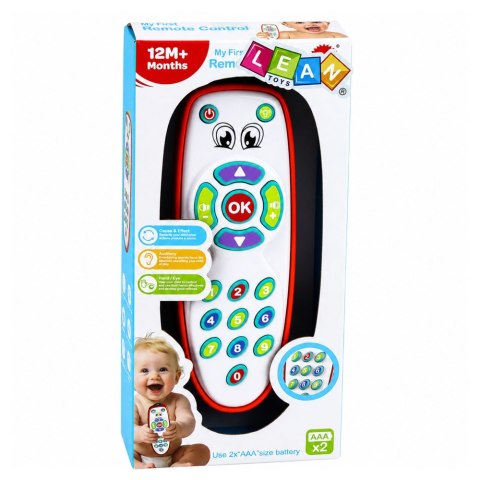 LEAN Toys Interaktywny Pilot Edukacyjny Dla Malucha Światła Regulowany Dźwięk