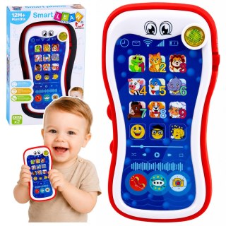 LEAN Toys Interaktywny Telefon Edukacyjna Dla Malucha Odgłosy Zwierząt Światła