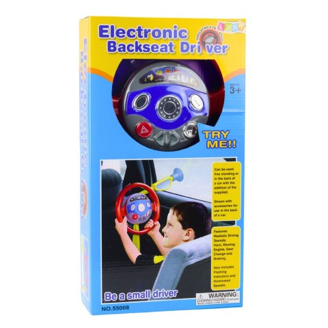 LEAN Toys Kierownica Symulator Do Samochodu Z Przyssawkami Dla Dzieci Światła Dźwięki