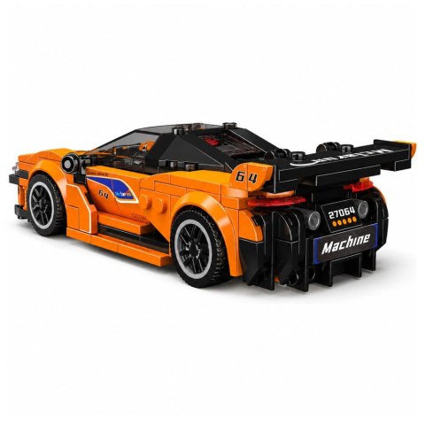LEAN Toys Klocki Konstrukcyjne Samochód Sportowy Pomarańczowy Gablotka 423 el.