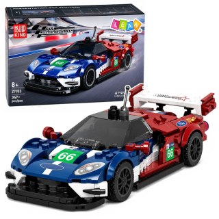 LEAN Toys Klocki Konstrukcyjne Samochód Sportowy Wyścigowy GT2016 Gablotka 347 el.