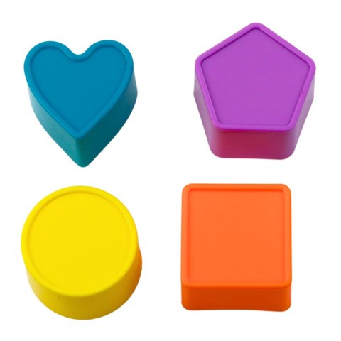 LEAN Toys Kostka Sensoryczna Edukacyjna Dla Dzieci Sorter Elastyczne Przęsła Kolorowa