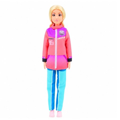 LEAN Toys Lalka Anlily Sporty Zimowe Narty Skuter Deska Snowboardowa Ubrania Zestaw