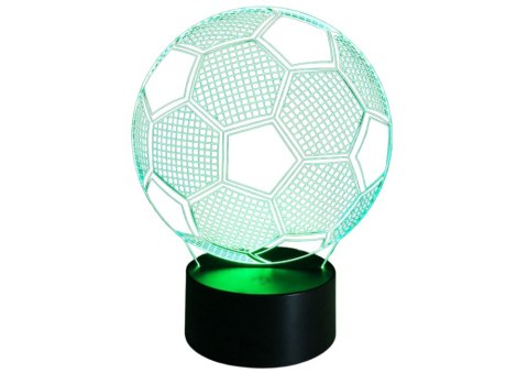 LEAN Toys Lampka Bezprzewodowa Statuetka Piłka 3D LED Pilot