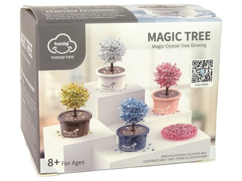 LEAN Toys Magiczne Drzewko Hodowla Kryształów Doświadczenia Srebrne