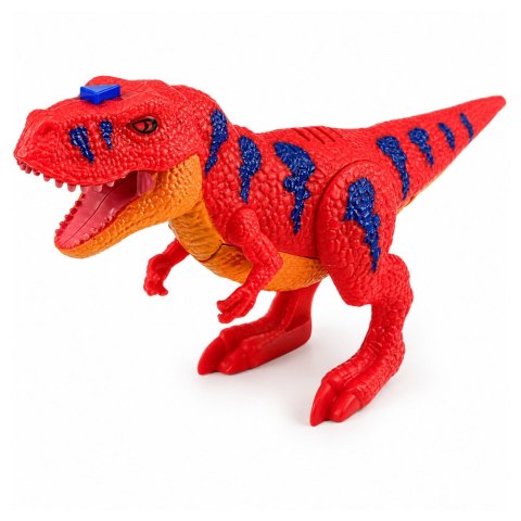 LEAN Toys Samochód Terenowy Z Dinozaurem T-Rex Światła Dźwięki Otwierane Drzwi
