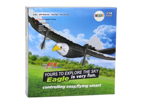 LEAN Toys Samolot Orzeł Ptak Zdalnie Sterowany RC 2.4G 41cm x 28cm x 5cm