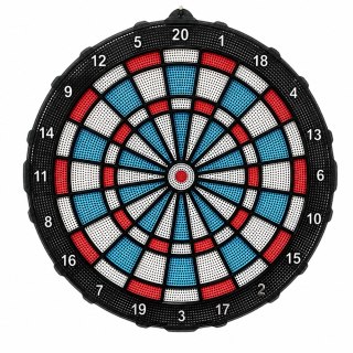 LEAN Toys Tarcza Do Darta Soft Tip Rzutki Gra Zręcznościowa Towarzyska Zestaw 42,5 cm