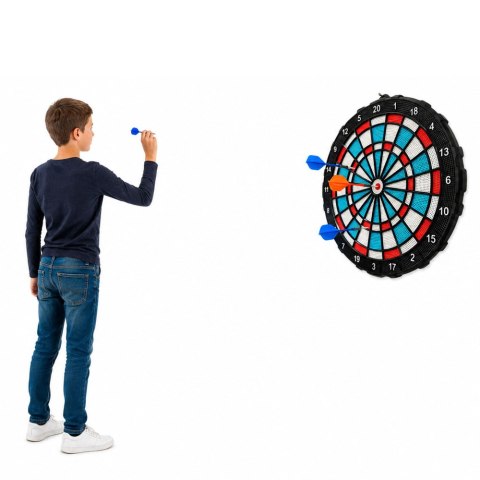LEAN Toys Tarcza Do Darta Soft Tip Rzutki Gra Zręcznościowa Towarzyska Zestaw 42,5 cm