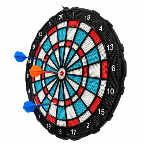 LEAN Toys Tarcza Do Darta Soft Tip Rzutki Gra Zręcznościowa Towarzyska Zestaw 42,5 cm