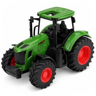 LEAN Toys Traktor Rolniczy Farmerski Gospodarski Gumowe Koła Zielony 1:24