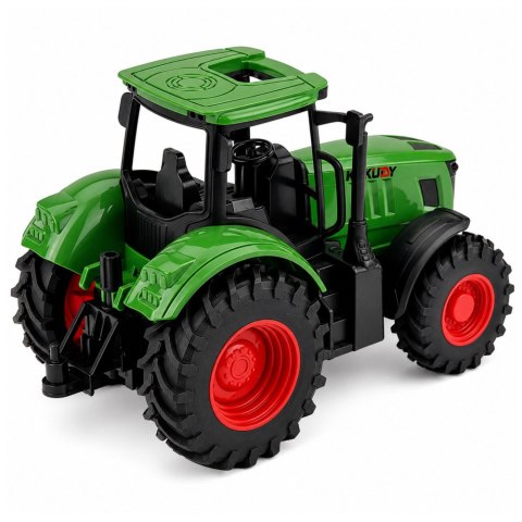 LEAN Toys Traktor Rolniczy Farmerski Gospodarski Gumowe Koła Zielony 1:24