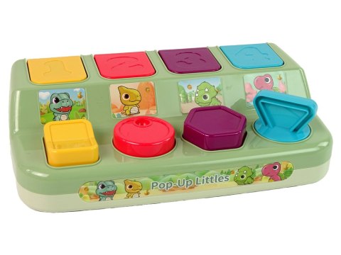 LEAN Toys Zabawka Zręcznościowa Pop-up dla Malucha Zwierzątka Dinozaury