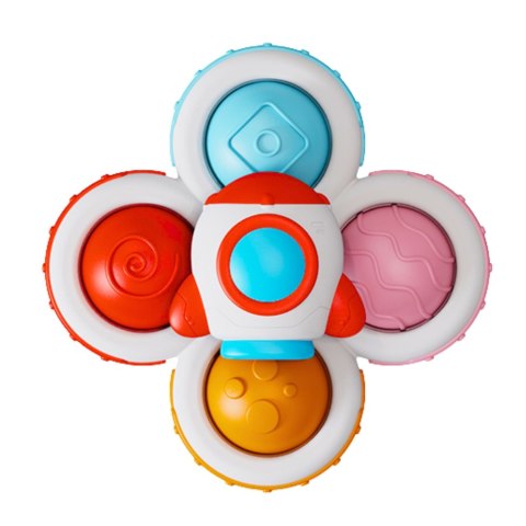 LEAN Toys Zabawki Dla Malucha Spinnery Sensoryczne Z Przyssawką Pop-It Kolorowe 3szt.