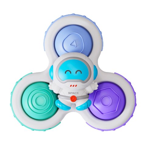 LEAN Toys Zabawki Dla Malucha Spinnery Sensoryczne Z Przyssawką Pop-It Kolorowe 3szt.