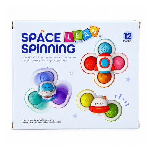 LEAN Toys Zabawki Dla Malucha Spinnery Sensoryczne Z Przyssawką Pop-It Kolorowe 3szt.