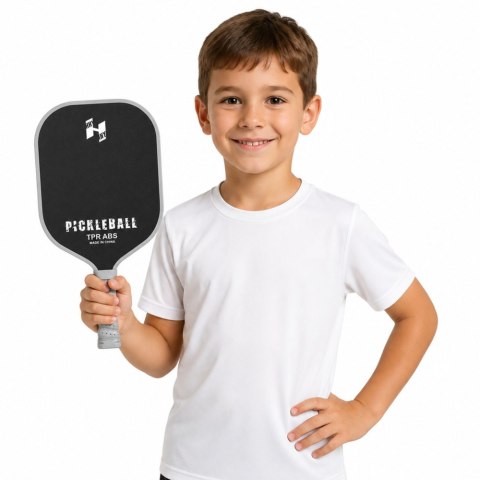 LEAN Toys Zestaw Paletki Do Gry w Pickleballa Tenisa Badmintona 2 Piłki Czarno-Szare