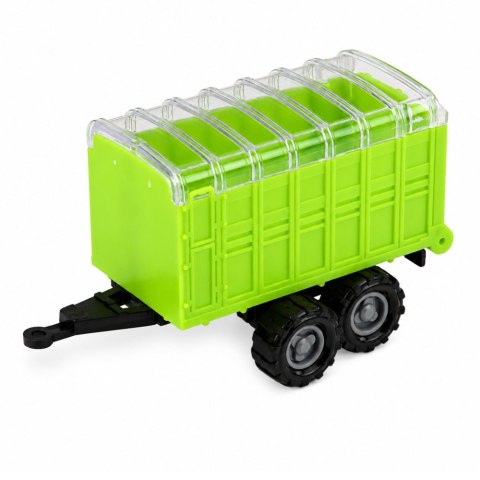 LEAN Toys Zestaw Pojazdów Rolniczych Traktor Sieczkarnia Przyczepy 1:68 4 szt.