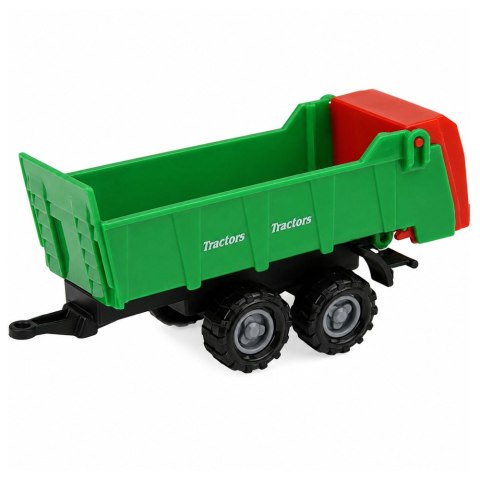 LEAN Toys Zestaw Pojazdy Rolnicze Traktor Sieczkarnia Przyczepy Transport 1:68 4 szt.