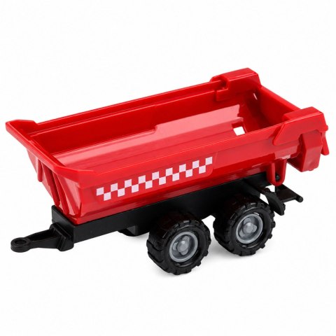 LEAN Toys Zestaw Pojazdy Rolnicze Traktor Sieczkarnia Przyczepy Transport 1:68 4 szt.