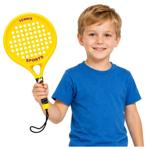 LEAN Toys Zestaw Sportowy Do Gry W Tenisa Plażowego Ogrodowego Paletki Piłka Piankowa
