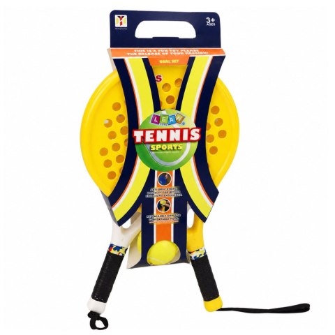 LEAN Toys Zestaw Sportowy Do Gry W Tenisa Plażowego Ogrodowego Paletki Piłka Piankowa